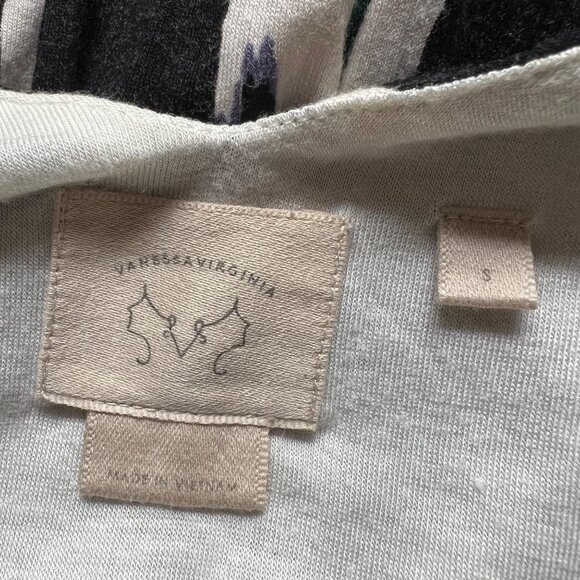 Anthropologie Vanessa Virginia Size S Black & White Talassemtane Ikat Maxi Dress - Picture 4 of 16